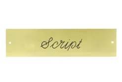 Rectangular Halter Nameplate - 1 or 2 lines