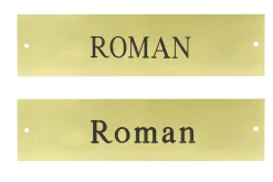 Rectangular Halter Nameplate - 1 or 2 lines