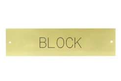 Rectangular Stall Plate - 1 or 2 lines