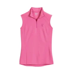 Riding Sport™ Ladies’ Airflow Quarter-Zip Solid Sleeveless Shirt