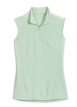 Riding Sport™ Ladies’ Airflow Quarter-Zip Solid Sleeveless Shirt