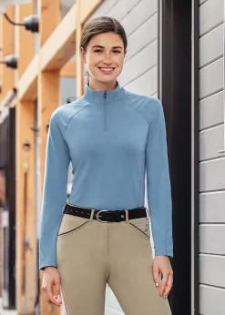 Riding Sport™ Wilton Quarter-Zip Long-Sleeve Shirt