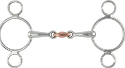 Shires Two-Ring Copper Lozenge Gag Bit