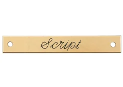 Small Beveled Edge Halter Nameplate