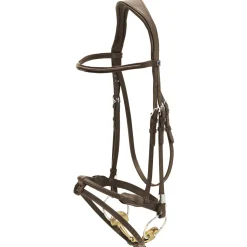Stübben Pro Jump Bridle with Rope Noseband & Removable Flash