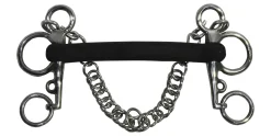 Suffolk™ Rubber Mullen Mouth Pelham Bit