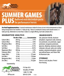 Summer Games Plus Electrolyte Paste