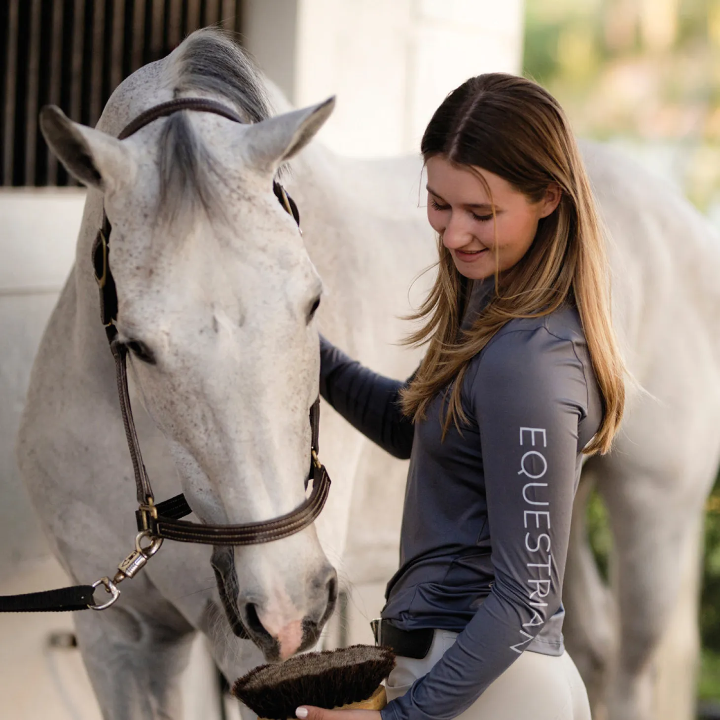 TKEQ Ladies’ Crest Sustainable Long Sleeve Shirt