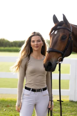 TKEQ Ladies’ Kennedy Seamless Long-Sleeve Top 2.0