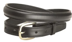 Tory Leather 1" Raised Belt with Brass Buckle