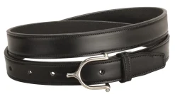 Tory Leather 1" Stitched Belt with Stainless Steel Spur Buckle