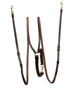 Tory Leather Company Deluxe Vienna Sliding Side Reins with Girth Loop
