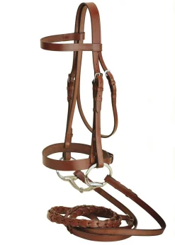 Tory Leather Company Oversize Fox Hunt Bridle with Laced Reins