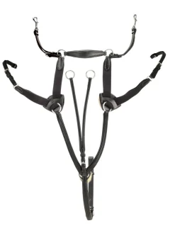 Tory Leather Company Padded 5-Point Breastplate with Running Attachment