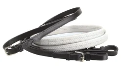 Tory Leather Company Rubber Grip Leather Reins with Buckle Ends