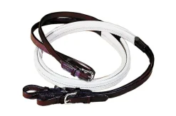 Tory Leather Company Rubber Grip Leather Reins with Buckle Ends