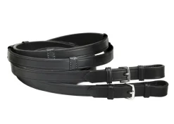 Tory Leather Extra Long Hand Stop Reins with Buckle Ends