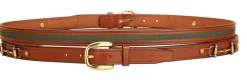 Tory Leather Ribbon & Snaffle Bits Belt