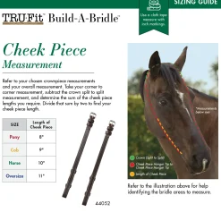TRU-Fit™ Build-A-Bridle™ Cheek Pieces