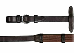 Vespucci Rubber Reins with Stops and Buckle Ends