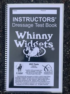 Whinny Widgets® Instructors’ Dressage Test Book (2023-2027)